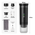 Máquina de Espresso Portátil Inteligente con Cápsulas y Café Molido