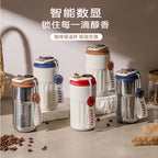 Botella térmica de 450 ml con pantalla inteligente de temperatura, vaso al vacío de acero inoxidable 316, taza de café para oficina, vaso térmico portátil para negocios.