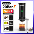 Máquina de Espresso Portátil Inteligente con Cápsulas y Café Molido